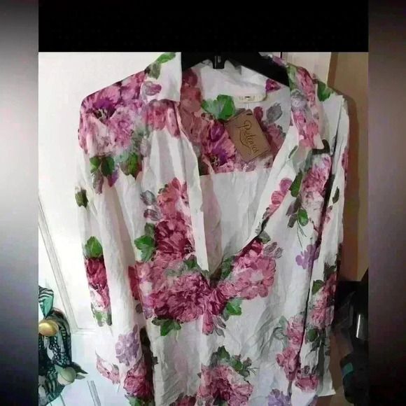 Illa Floral Long Sleeve Romper NWT | Boutique Brunch‎ Outfit Size L - Picture 1 of 5